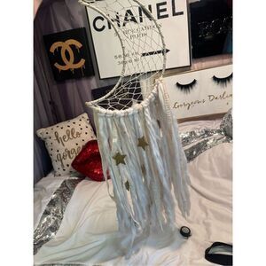 Celestial crescent moon dreamcatcher Hanging Wall Sign Picture Wall Art